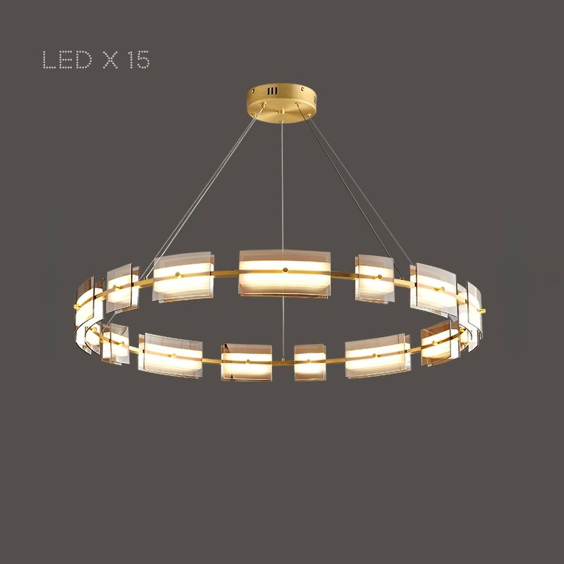 15 ламп. Цвет Латунь