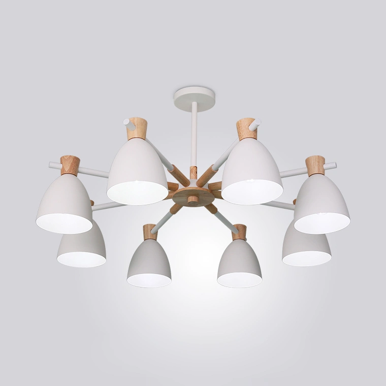 8 плафонов (высокая). Цвет белый.