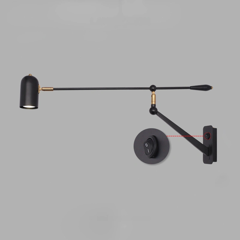 Цвет Черный + Латунь. Выключатель на корпусе