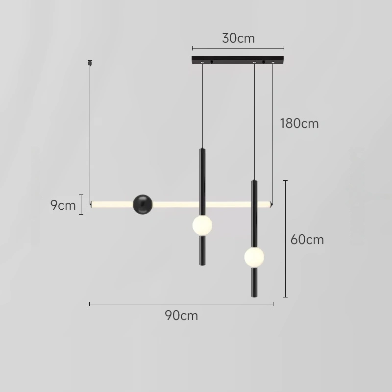 3 подвеса. Цвет Черный