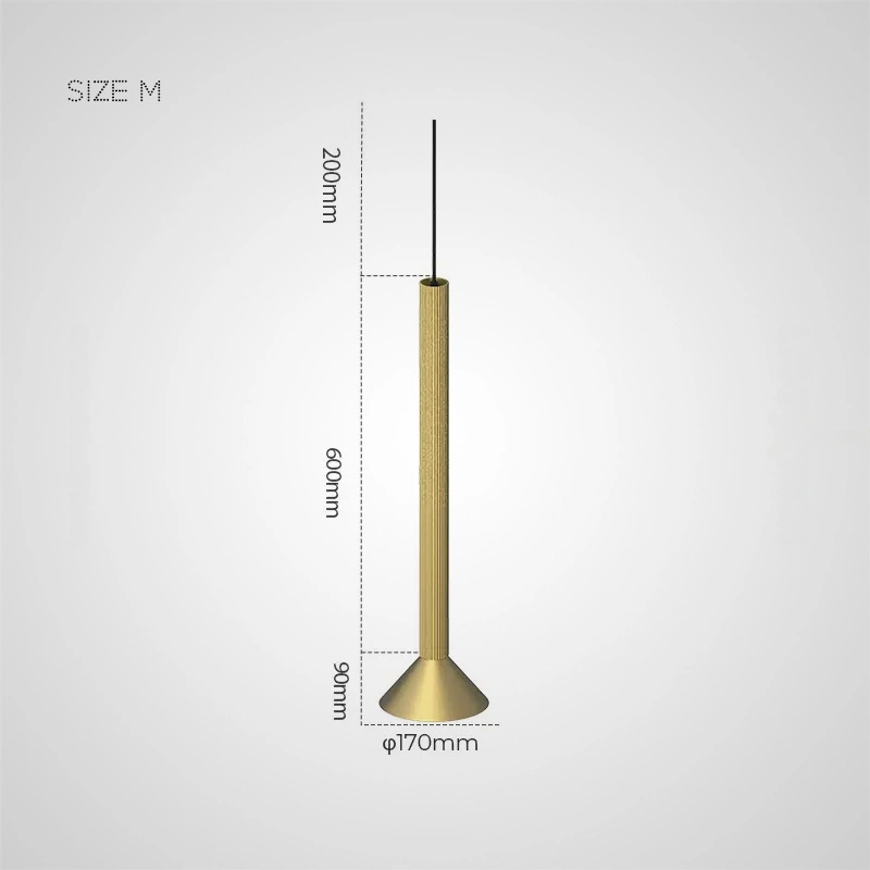 Размер M. Цвет золото матовое. 3500K