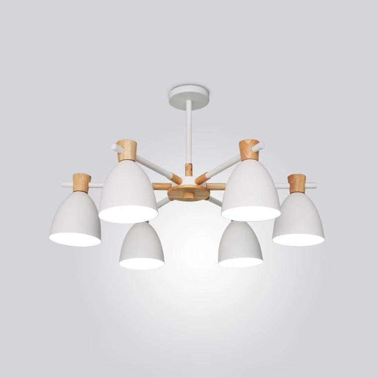 6 плафонов (высокая). Цвет белый.