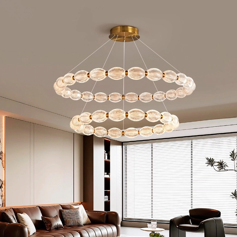 Кольцевые люстры и светильники CARA ELLIPSE RING Ring chandelier