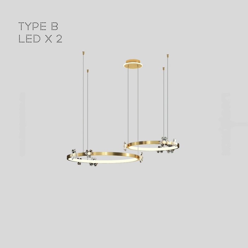 Два кольца. Тип B. Цвет Латунь