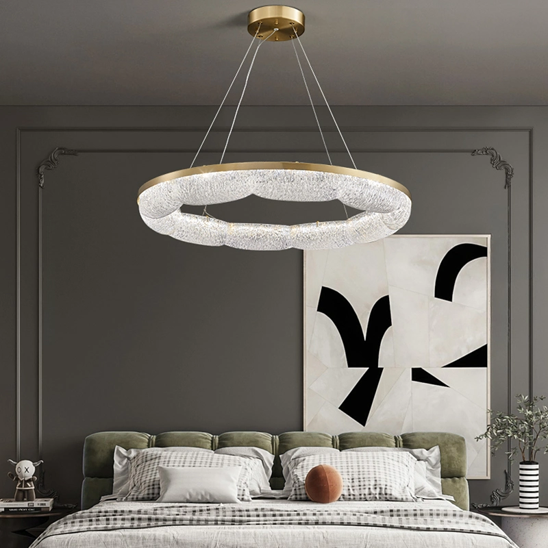 Кольцевые люстры и светильники NELIUS WAVY Ring chandelier