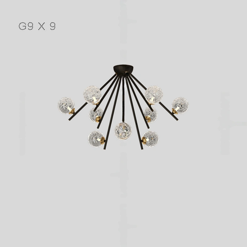 5 ламп. Цвет Черный