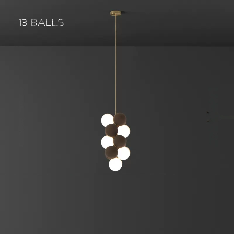 13 шаров (5 ламп). Цвет Кофе