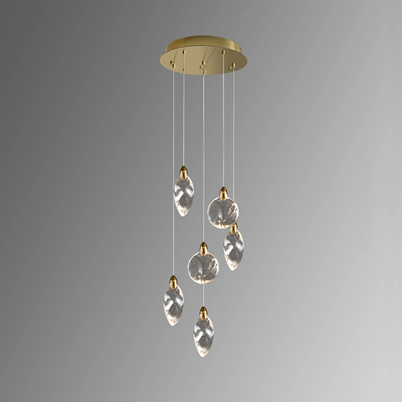 6 подвесов. Цвет золото