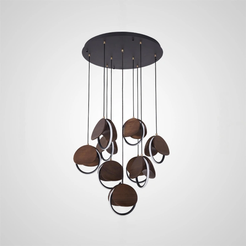 Цвет Светлое Дерево. 9 ламп на диске