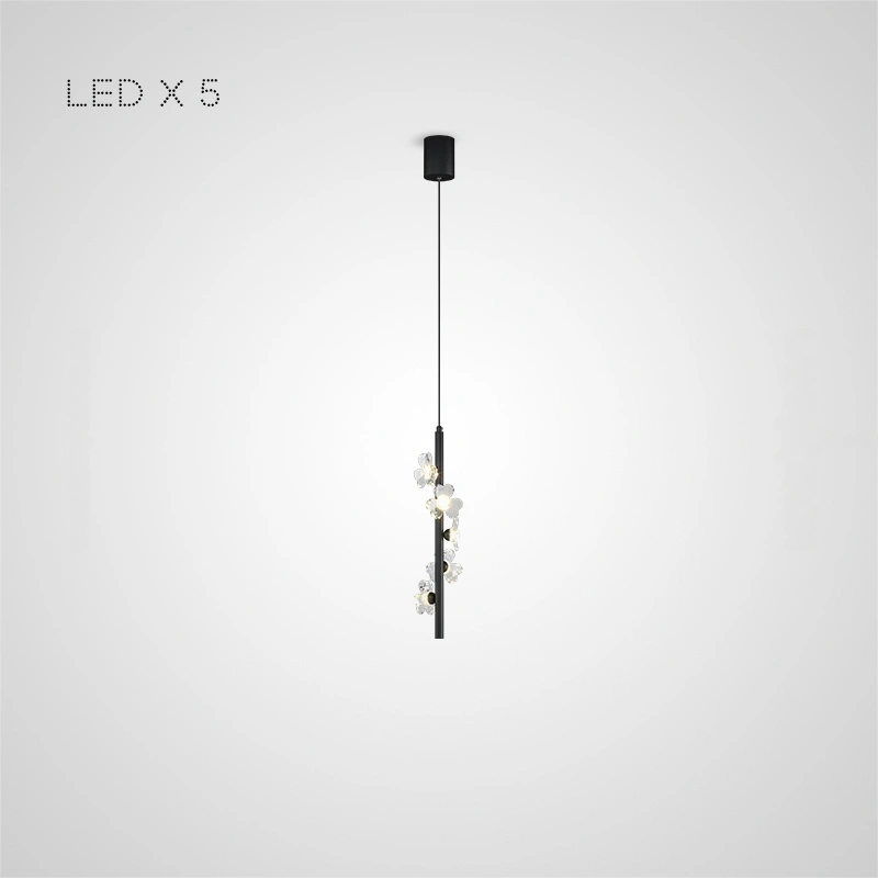 5 ламп. Цвет Черный