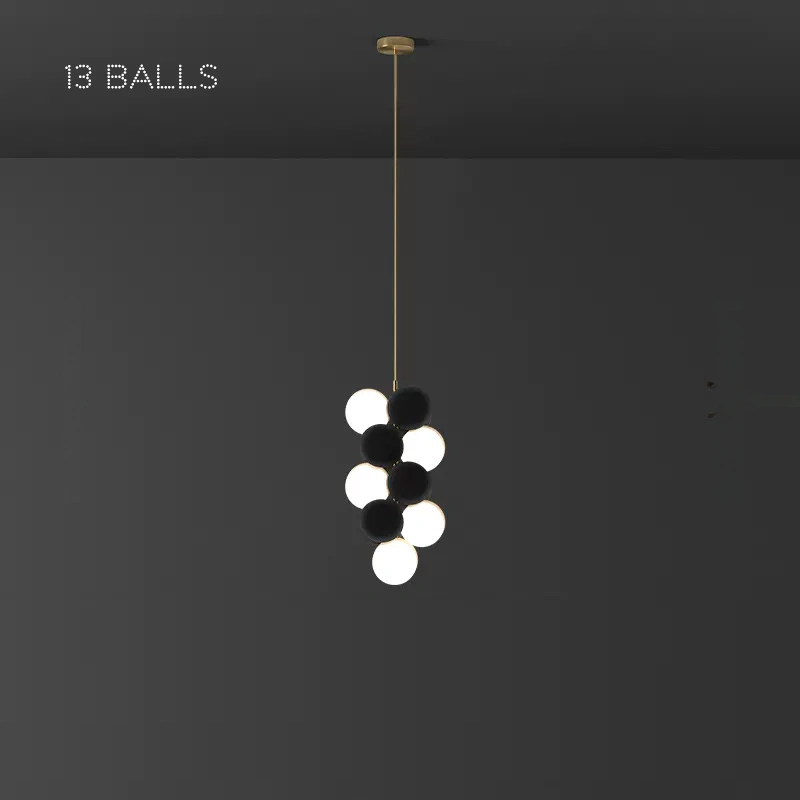 13 шаров (5 ламп). Цвет Черный