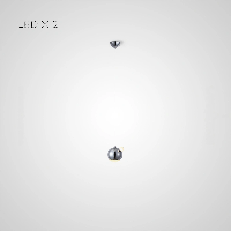 2 лампы. Цвет хром