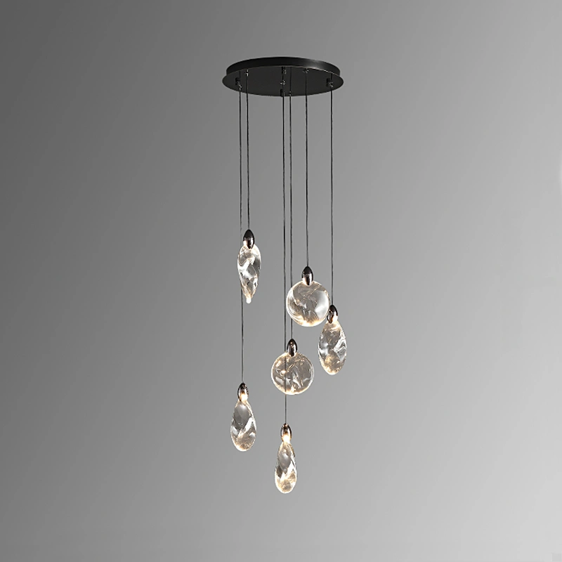 6 подвесов. Цвет жемчужно-черный