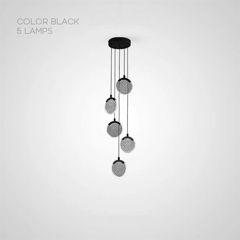 5 подвесов. Цвет черный