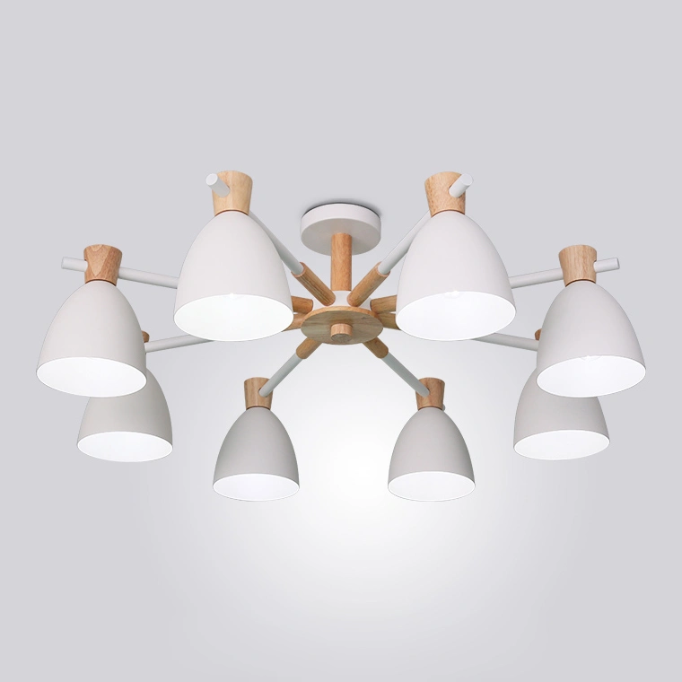 8 плафонов. Цвет белый.