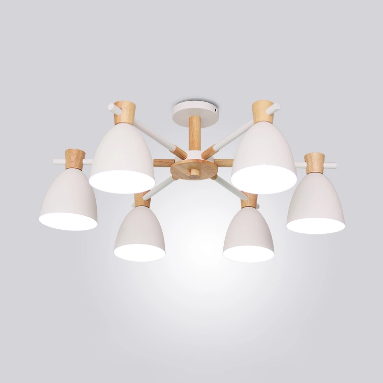 6 плафонов. Цвет белый.