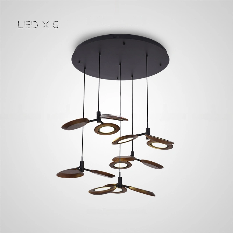 5 ламп. Цвет Темное Дерево