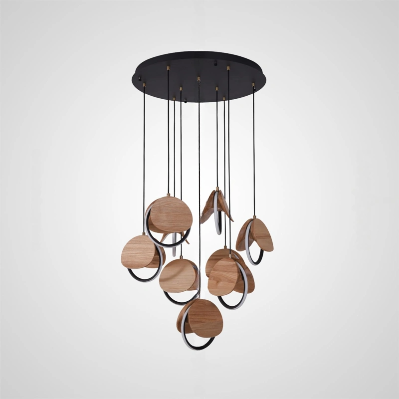 Цвет Темное Дерево. 9 ламп на диске