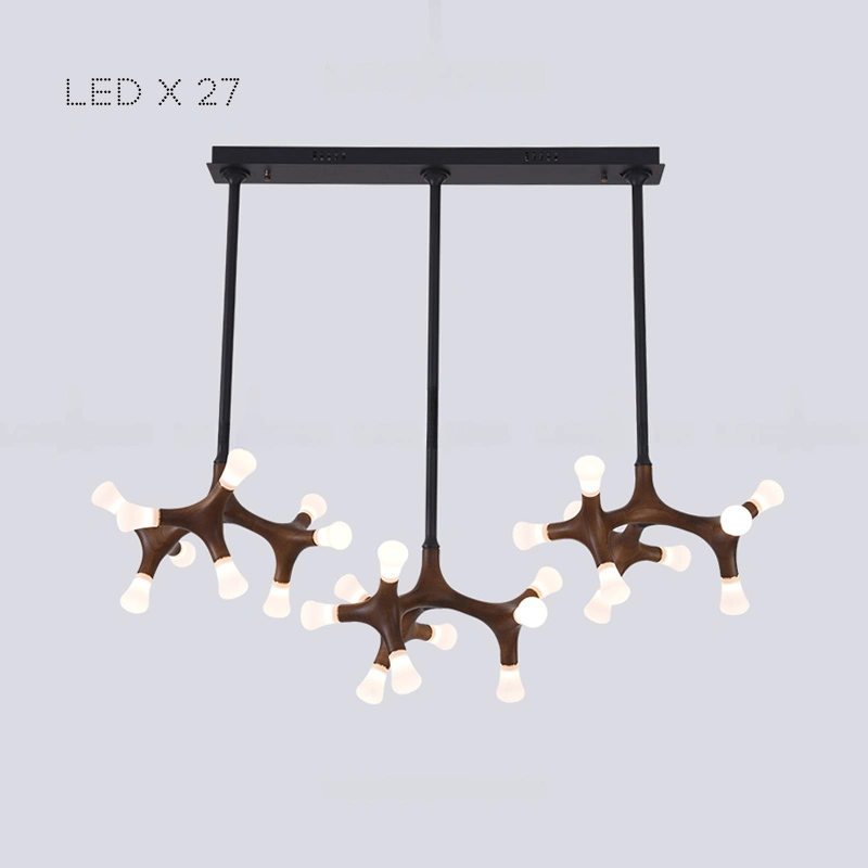 27 ламп. Цвет Темное Дерево