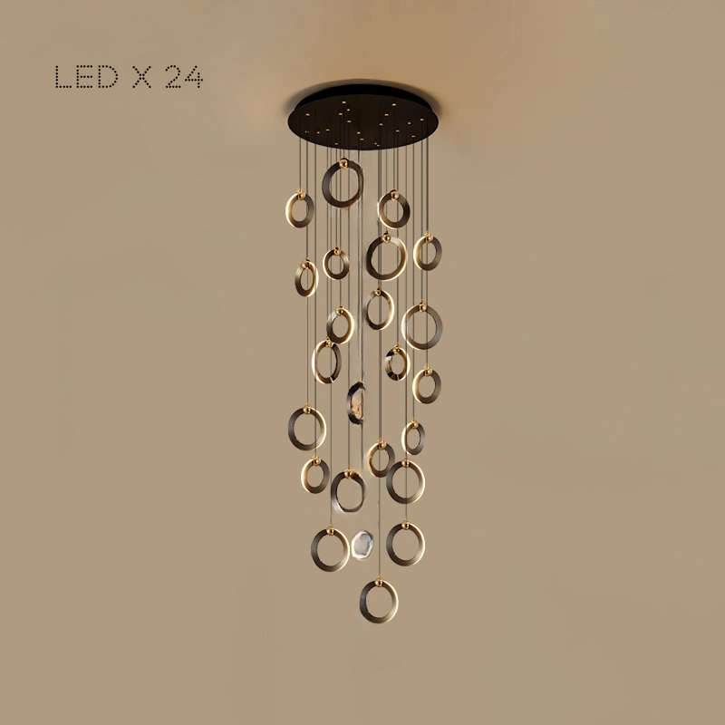 24 лампы. Цвет Коричневый