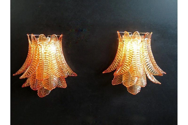 Настенный светильник Murano Wall Lamp 10 Yellow Felchi Glass