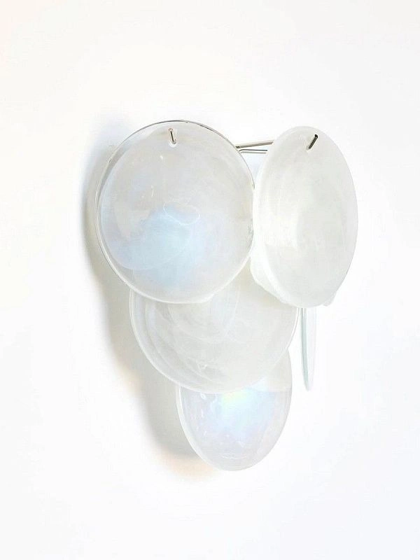 Настенный светильник Murano Wall Lamp 6 Alabaster White Disk Glass