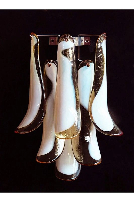 Настенный светильник Murano Wall Lamp 6 Caramel Petal Glass