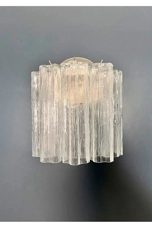 Настенный светильник Murano Wall Lamp 5 Clear Tube Glasses