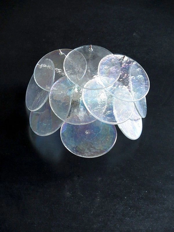 Настенный светильник Murano Wall Lamp 10 Iris Clear Disk Glass