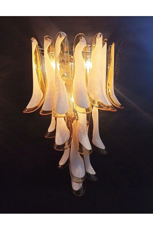 Настенный светильник Murano Wall Lamp 16 Caramel-Colored Petal Glass