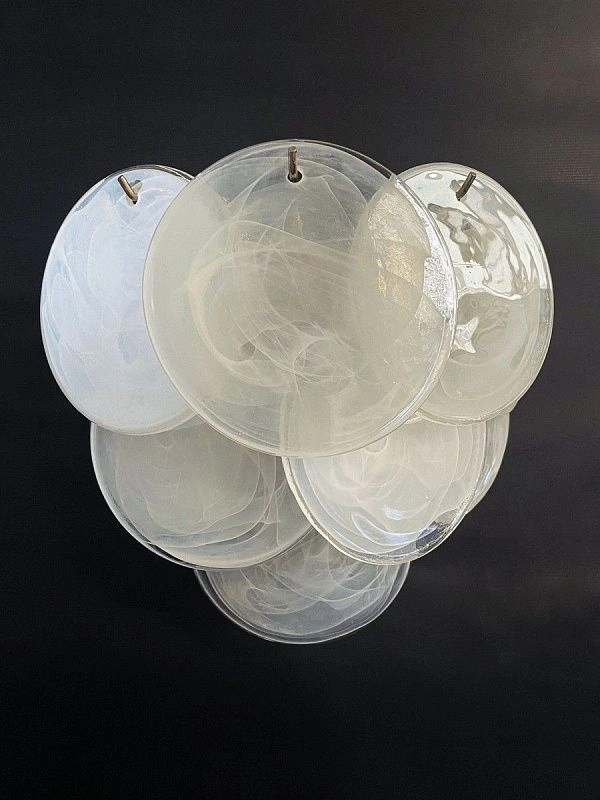 Настенный светильник Murano Wall Lamp 10 Alabaster White Disk Glass