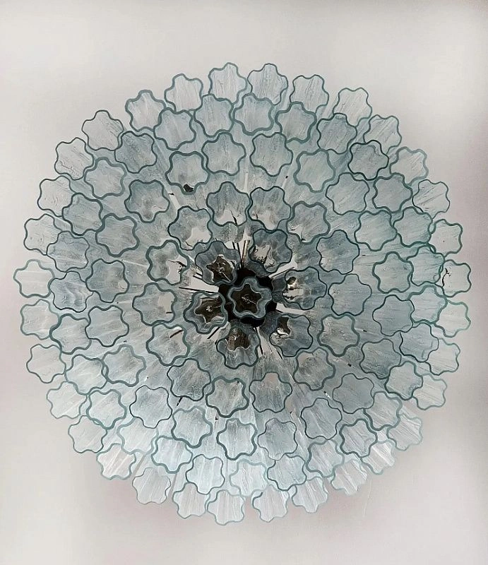 Винтажная люстра Murano Chandelier 101 Clear Glass Tubes