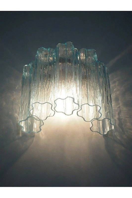 Настенный светильник Murano Wall Lamp 5 Blue Glass Tubes