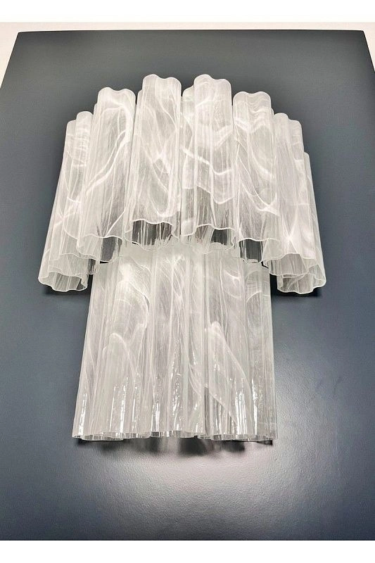 Настенный светильник Murano Wall Lamp 13 Alabaster White Glass Tubes