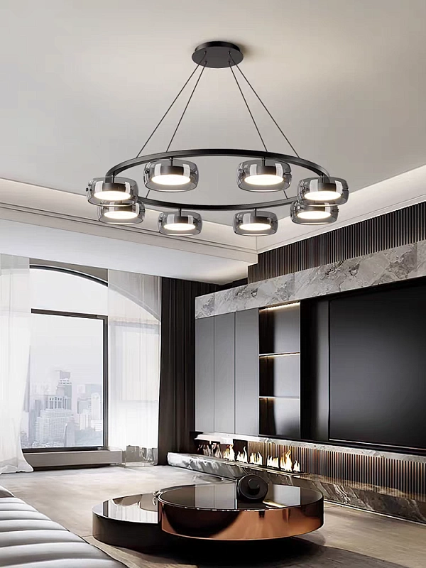 Кольцевые люстры и светильники DEVON RING Ring chandelier