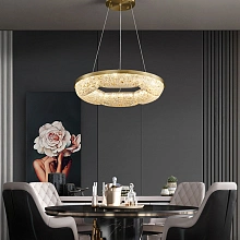 Кольцевые люстры и светильники NELIUS WAVY Ring chandelier
