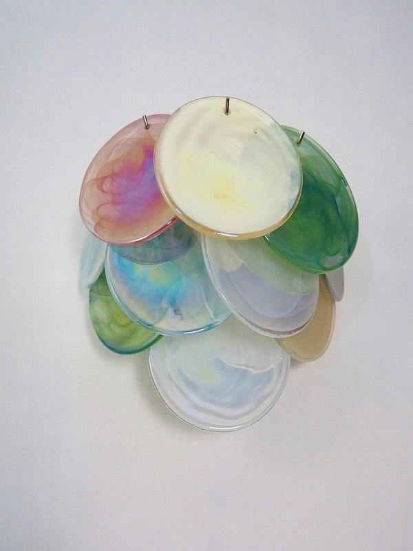 Настенный светильник Murano Wall Lamp 10 Multicolor Disk Glass