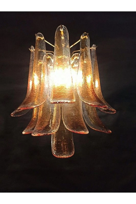 Настенный светильник Murano Wall Lamp 10 Yellow Petal Glass