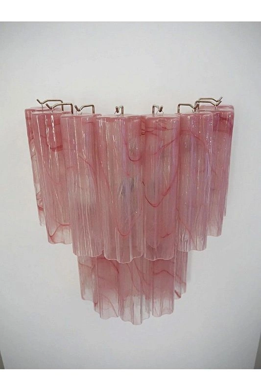 Настенный светильник Murano Wall Lamp 13 Pink Alabaster Glass Tubes