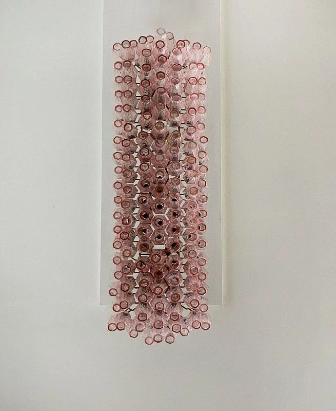 Винтажная люстра Murano Chandelier 138 Pink Poliedri Glass