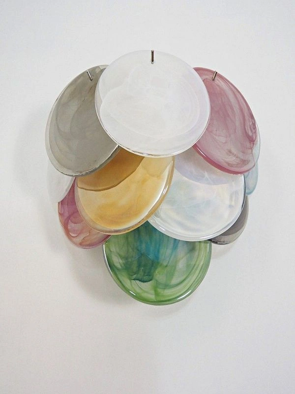 Настенный светильник Murano Wall Lamp 10 Multicolor Disk Glass