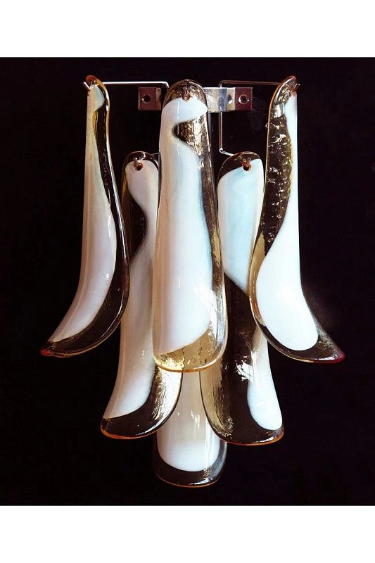 Настенный светильник Murano Wall Lamp 6 Caramel Petal Glass