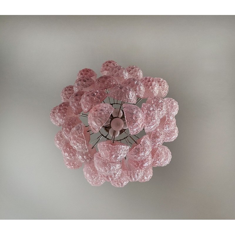 Винтажная люстра Murano Chandelier 41 Rose Drop Glass