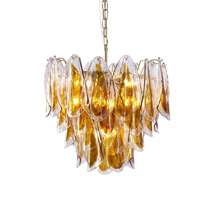 Винтажная люстра Murano Tea Color Glass