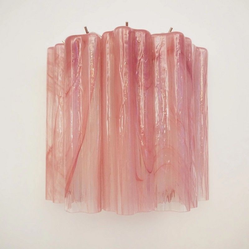 Настенный светильник Murano Wall Lamp 5 Pink Alabaster Glass Tubes