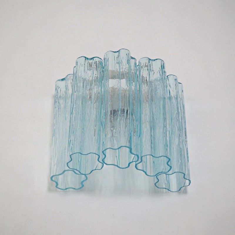 Настенный светильник Murano Wall Lamp 5 Blue Glass Tubes
