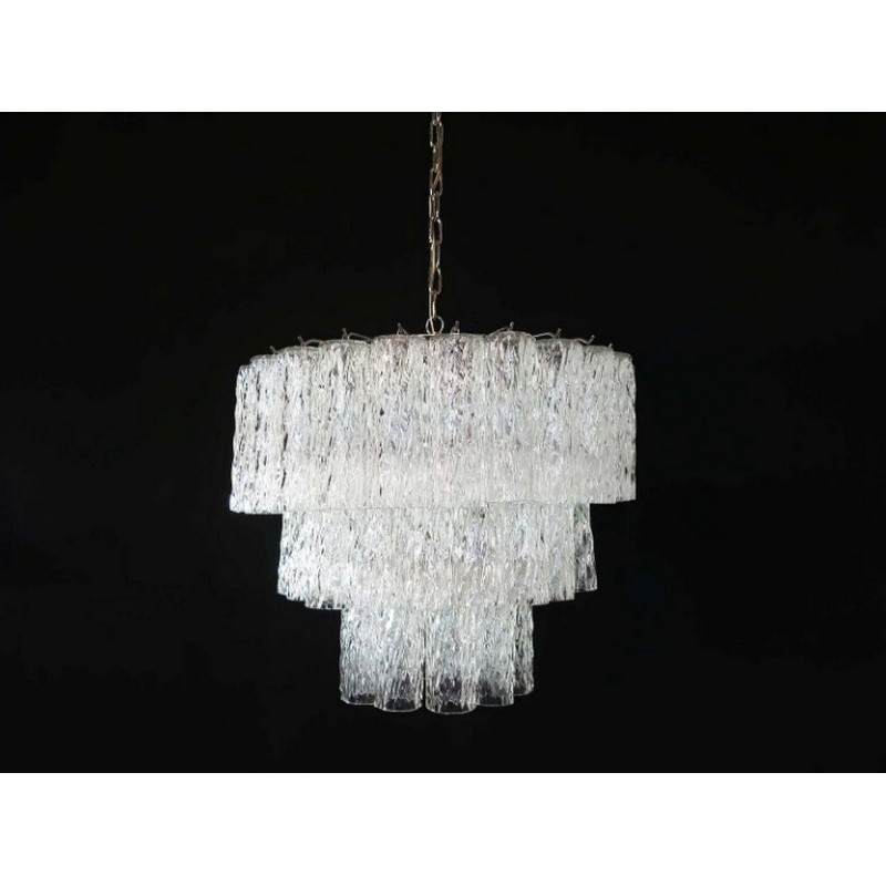 Винтажная люстра Murano Chandelier 52-01 Clear Glass Tubes