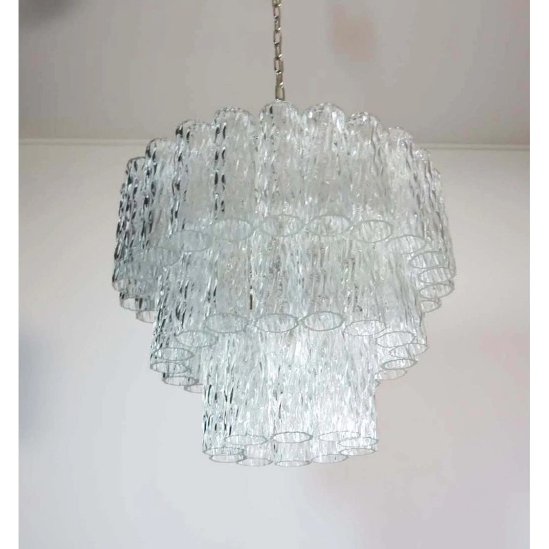 Винтажная люстра Murano Chandelier 52-01 Clear Glass Tubes