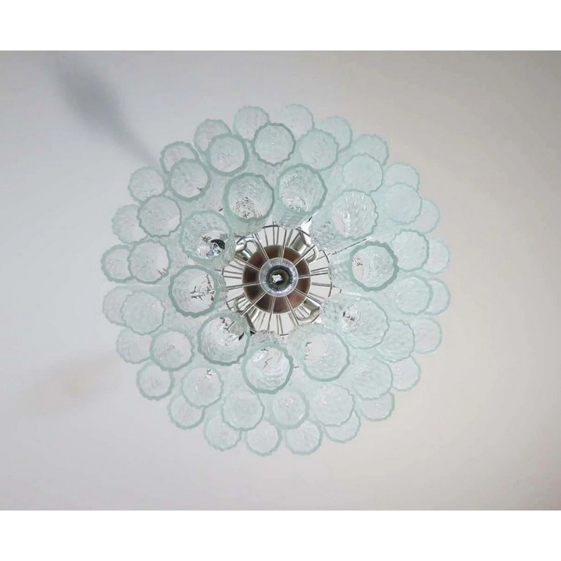 Винтажная люстра Murano Chandelier 52-01 Clear Glass Tubes