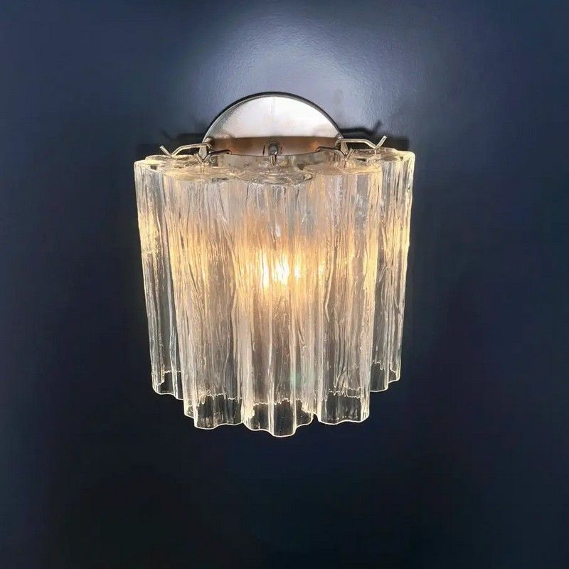 Настенный светильник Murano Wall Lamp 5 Clear Tube Glasses